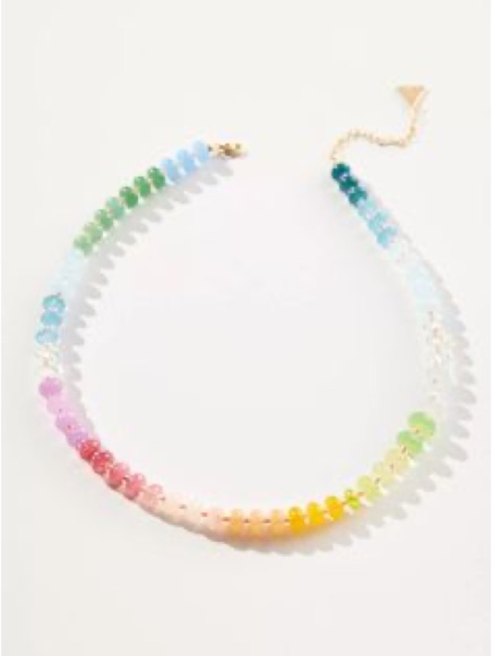 Anthropologie Rainbow Beaded Necklace